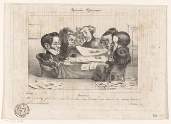 Karikatuur van Franse censoren