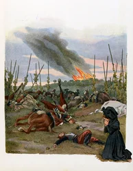 Het verhaal van de Elzas vertelt de kinderen; Slag bij Reichshoffen (of Slag bij Froeschwiller Woerth 1870)