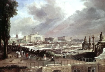 Proclamatie van de Tweede Franse Republiek, Place de la Concorde, 24 februari