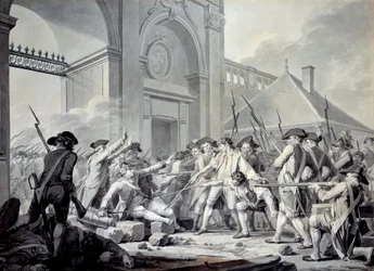 Nancy-zaak: Op 31 augustus 1790 lanceerde de Markies de Bouillé (1739-1800) een repressie tegen de soldaten van het garnizoen van Nancy, in opstand tegen hun officieren