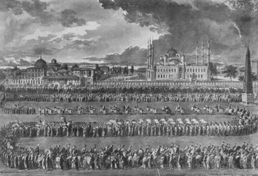 Processie van de Sultan op het Hippodroom