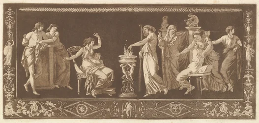 Scène de Sacrifice Antique Sacrifice, uit Recueil de Différentes Compositions Frises et..., 1784