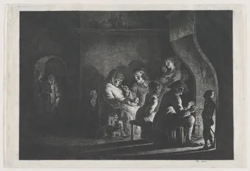 Avond in het dorp, 1800