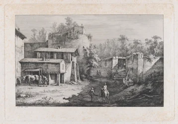 Landschap met hoefsmid, uitzicht op Terrebasse, Frankrijk, 1808