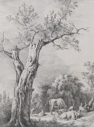 Lente, naar een tekening voltooid in Saint-Chamond, 1795