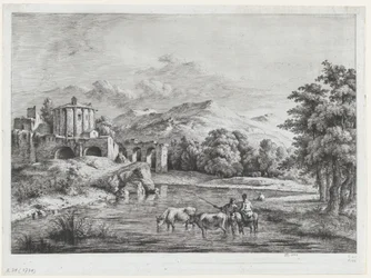 Uitzicht op de Tempel van Vesta, 1774