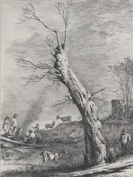Winter, naar een tekening voltooid in Saint-Chamond