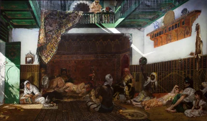 Interieur van een harem in Marokko