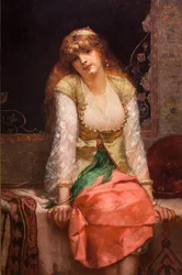 Oosterse Schoonheid, voor of rond 1880 (Olieverf op doek)