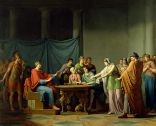 Berenice die Ptolemaeus terechtwijst
