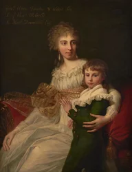 Portret van de Hon. Mrs Henry Drummond met haar zoon, Henry