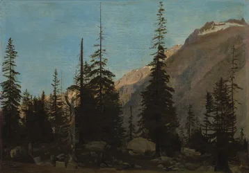 Alpenlandschap: De Handegg, Zwitserland, 1850s
