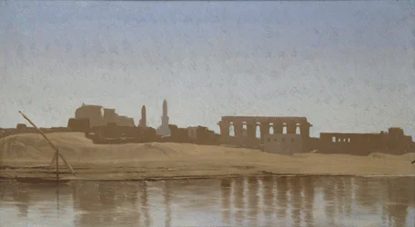 Uitzicht op de Nijl bij Luxor, 1857