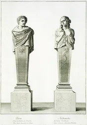 Beelden van Perseus en Andromeda door Louis Lerambert in Versailles