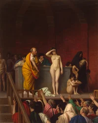 Slavenmarkt in het oude Rome