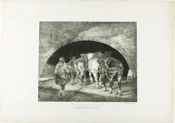 Ingang tot de Adelphi Wharf, plaat 11 uit Various Subjects Drawn from Life on Stone