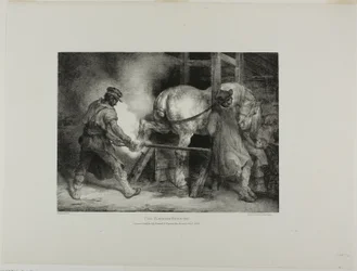 De Vlaamse hoefsmid, plaat 4 uit Various Subjects Drawn from Life and on Stone (De Engelse Suite)