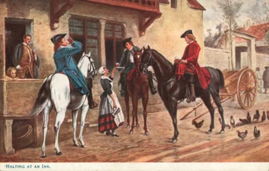 Stoppen bij een Herberg