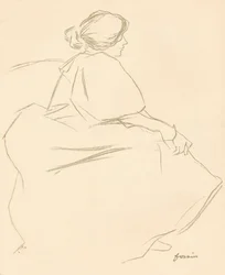 Een studie in krijt, ca. 1872-1898, 1898