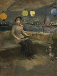 Vrouw op een Jacht, ca.1883