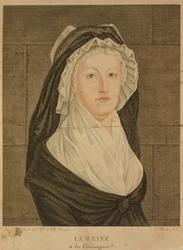 Marie Antoinette in de Conciergerie als gevangene, 1793