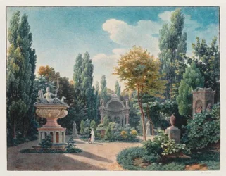 Monument van Diane de Poitiers in de Jardin du cloître des Petits-Augustins