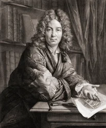 Portret van Bernard Picart, graveur (gravure)