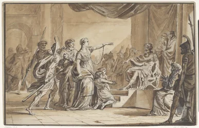 Sabinus en Epponina door Vespasianus veroordeeld