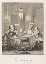 Het fijne avondmaal, 1781, gegraveerd door I.S. Helman (1743-1809)
