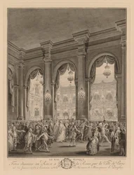 Gemaskerd bal in het stadhuis, 23 januari 1782