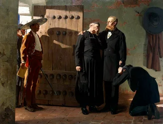 Keizer Maximiliaan van Mexico voor de executie, 1882