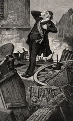 Dood van Baudin - illustratie uit Histoire d’un crime