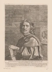Portret van Nicolas Poussin