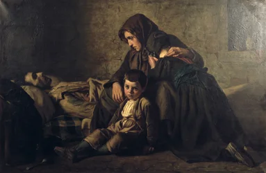 Schilderij, titel onbekend, midden 19e eeuw