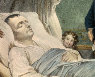 Napoleon op zijn sterfbed