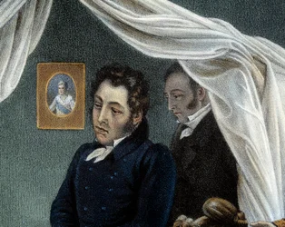 De dood van Napoleon, 5/05/1821 op Sint-Helena (detail)