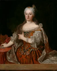 Maria Anna van Oostenrijk (1683-1754) (Marie Anne) - Portret van aartshertogin Maria Anna van Oostenrijk (1683-1754), koningin van Portugal, door Jean Ranc (1674-1735), ca. 1729