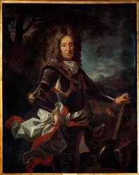 Portret van Charles Henri de Lorraine, Prins van Vaudemont (1649-1723) zoon van Charles IV. Schilderij door Jean Ranc (1674-1735)