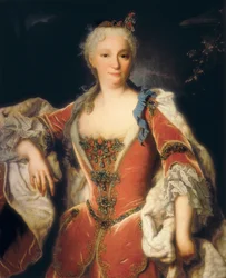 Portret van Elisabeth Farnese (Parma)