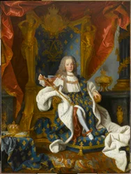 Portret van Lodewijk XV, koning van Frankrijk, op 9-jarige leeftijd