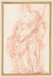 Allegorie van Gerechtigheid met Zwaard en Weegschaal