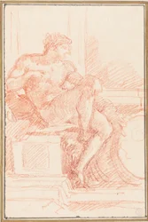 Ignudo van het Plafond van de Sixtijnse Kapel