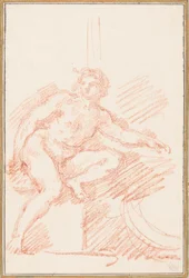 Ignudo van het plafond van de Sixtijnse Kapel