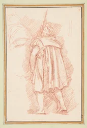 Mannelijke figuur in renaissancekleding