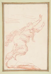 Rennende vrouwelijke figuur