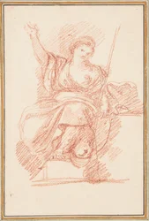 Zittende Allegorische Figuur