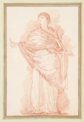 Staand figuur met sjaal