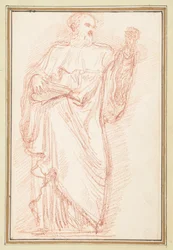 Staande Mannelijke Figuur met Boek