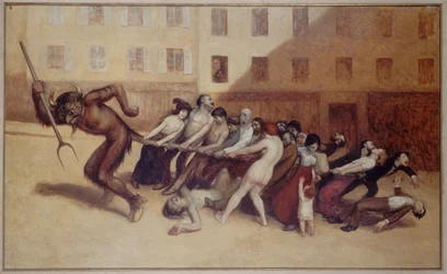De Parijzenaars die van de hand in de tand leven, ca. 1920