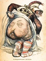 De Immorbid Albion - Edward VII. Cartoon over de Boerenoorlog - L